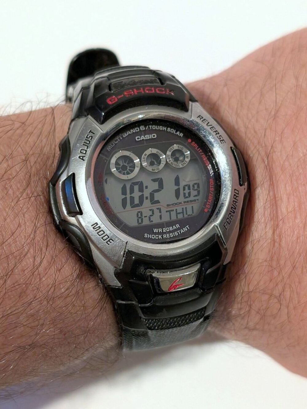 Casio G Shock Tough Solar Multiband GW-M500A 3405 Men's Digital Watch Black Band